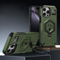 Hexagon Armor Magnetic Holder Weighing Scale Phone Case, For iPhone 16, For iPhone 15 Pro Max, For iPhone 15 Pro