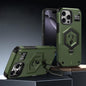 Hexagon Armor Magnetic Holder Weighing Scale Phone Case, For iPhone 16, For iPhone 15 Pro Max, For iPhone 15 Pro
