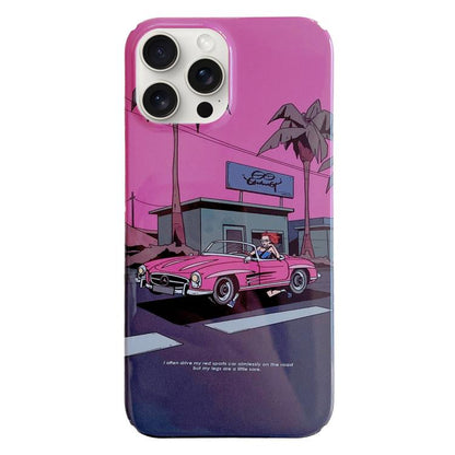 Painted Pattern PC Phone Case, For iPhone 17 Pro