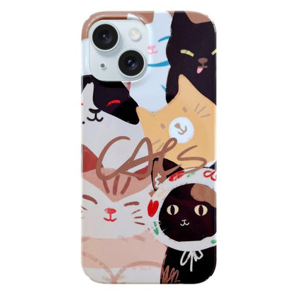 Painted Pattern PC Phone Case, For iPhone 17