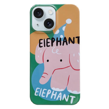 Painted Pattern PC Phone Case, For iPhone 17