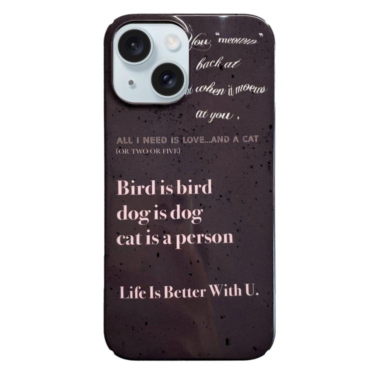 Painted Pattern PC Phone Case, For iPhone 17