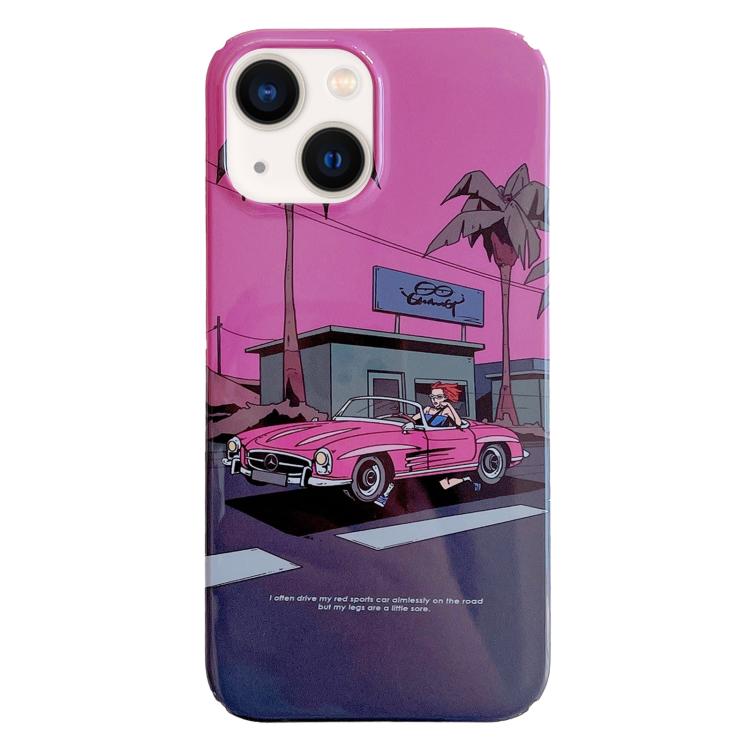 Painted Pattern PC Phone Case, For iPhone 16 Plus