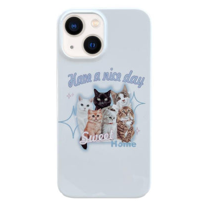 Painted Pattern PC Phone Case, For iPhone 16