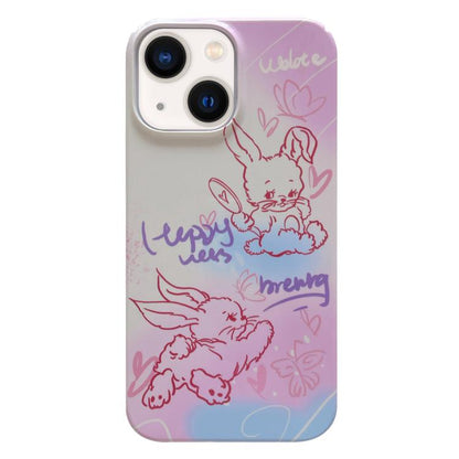 Painted Pattern PC Phone Case, For iPhone 16