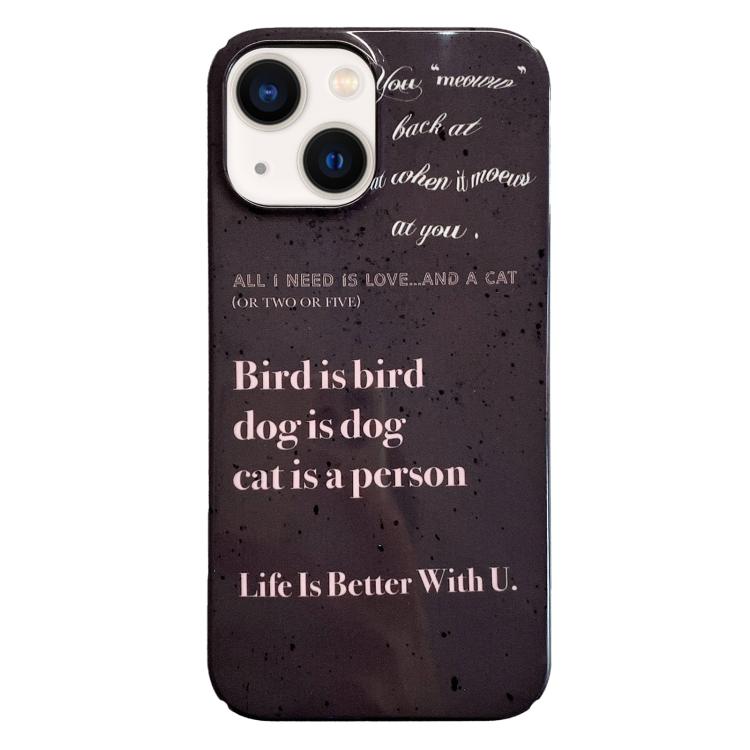 Painted Pattern PC Phone Case, For iPhone 16