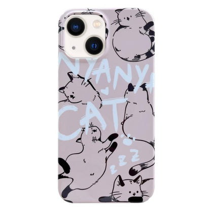Painted Pattern PC Phone Case, For iPhone 16