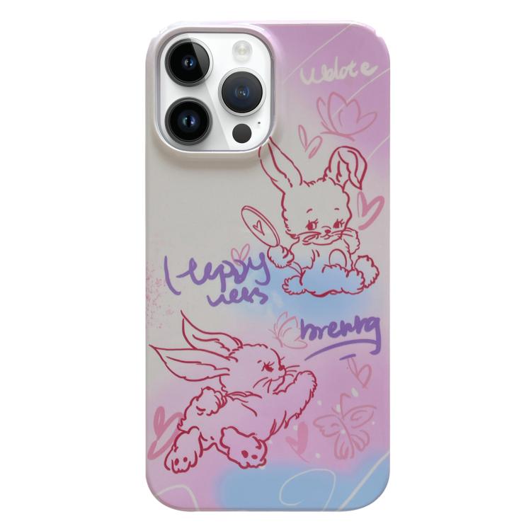 Painted Pattern PC Phone Case, For iPhone 16 Pro