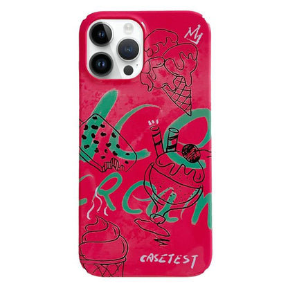 Painted Pattern PC Phone Case, For iPhone 16 Pro
