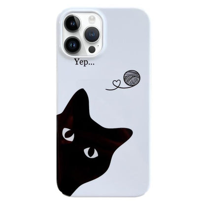 Painted Pattern PC Phone Case, For iPhone 16 Pro Max