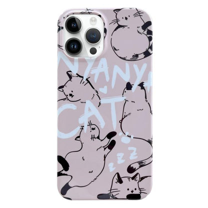 Painted Pattern PC Phone Case, For iPhone 16 Pro Max