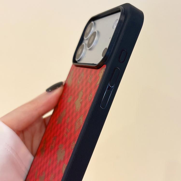 Spring Festival Horse Year Red Mirror Surface Magnetic Phone Case, For iPhone 13 Pro Max, For iPhone 13 Pro, For iPhone 13, For iPhone 12, For iPhone 12 Pro Max, For iPhone 12 Pro