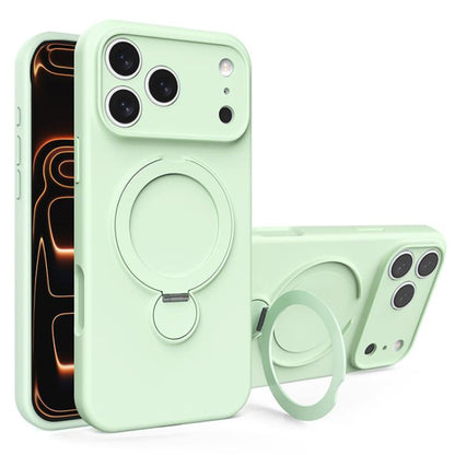 Liquid Silicone MagSafe Holder Phone Case, For iPhone 17 Pro Max, For iPhone 17 Pro, For iPhone 17