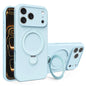 Liquid Silicone MagSafe Holder Phone Case, For iPhone 17 Pro Max, For iPhone 17 Pro, For iPhone 17