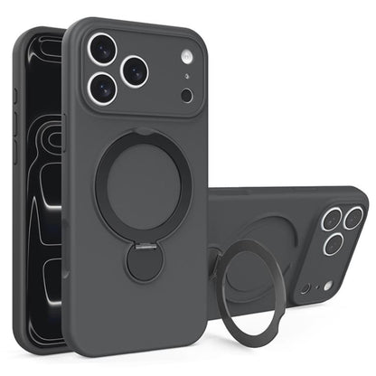 Liquid Silicone MagSafe Holder Phone Case, For iPhone 17 Pro Max, For iPhone 17 Pro, For iPhone 17