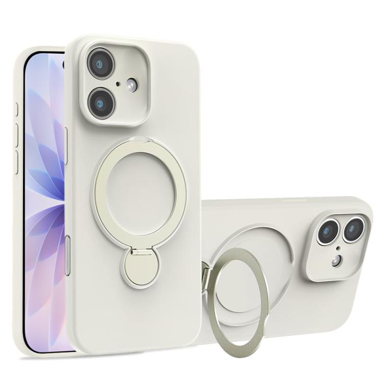 Liquid Silicone MagSafe Holder Phone Case, For iPhone 17 Pro Max, For iPhone 17 Pro, For iPhone 17