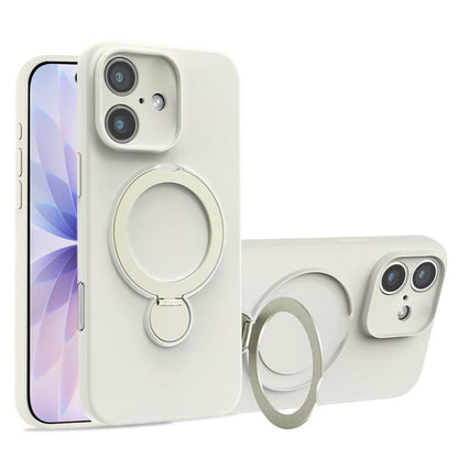 Liquid Silicone MagSafe Holder Phone Case, For iPhone 17 Pro Max, For iPhone 17 Pro, For iPhone 17