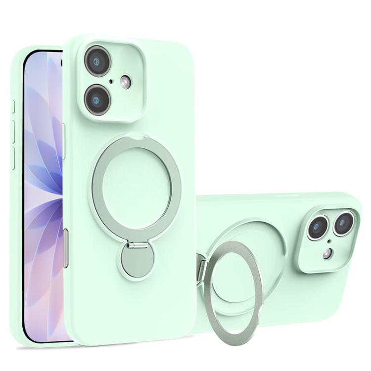 Liquid Silicone MagSafe Holder Phone Case, For iPhone 17 Pro Max, For iPhone 17 Pro, For iPhone 17