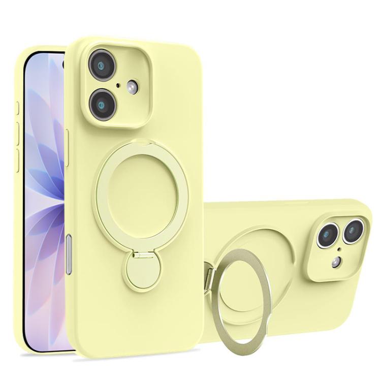 Liquid Silicone MagSafe Holder Phone Case, For iPhone 17 Pro Max, For iPhone 17 Pro, For iPhone 17