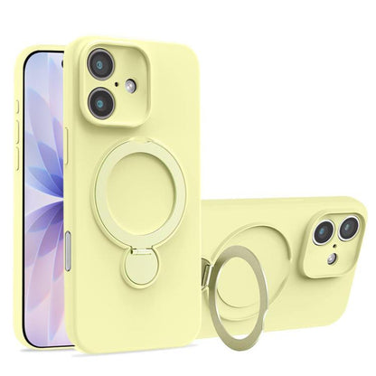 Liquid Silicone MagSafe Holder Phone Case, For iPhone 17 Pro Max, For iPhone 17 Pro, For iPhone 17