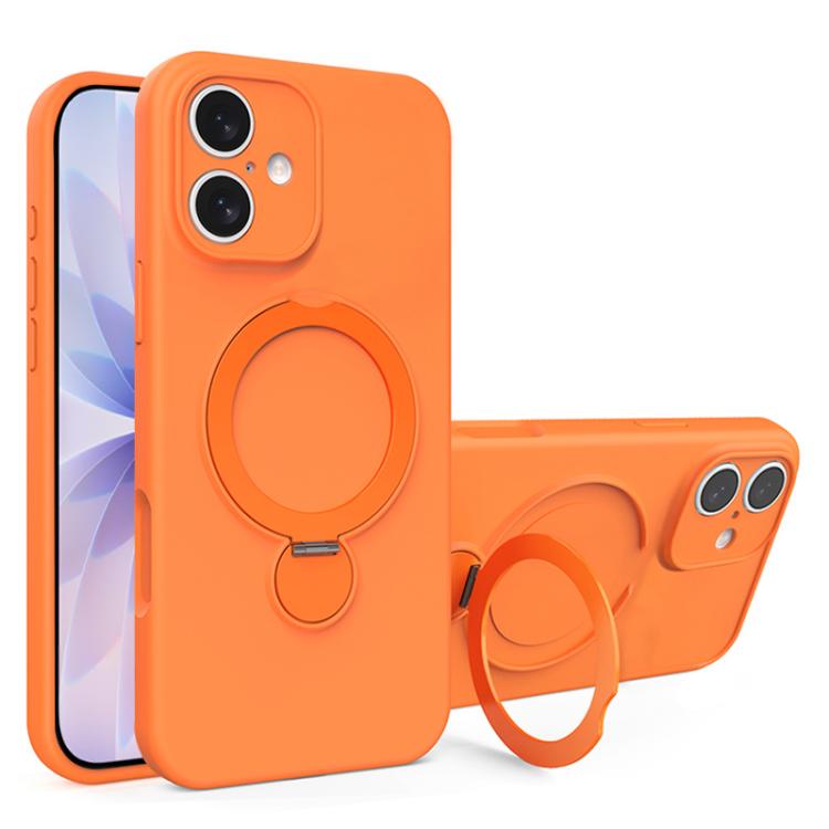 Liquid Silicone MagSafe Holder Phone Case, For iPhone 17 Pro Max, For iPhone 17 Pro, For iPhone 17