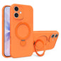 Liquid Silicone MagSafe Holder Phone Case, For iPhone 17 Pro Max, For iPhone 17 Pro, For iPhone 17