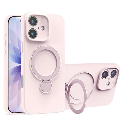 Liquid Silicone MagSafe Holder Phone Case, For iPhone 17 Pro Max, For iPhone 17 Pro, For iPhone 17