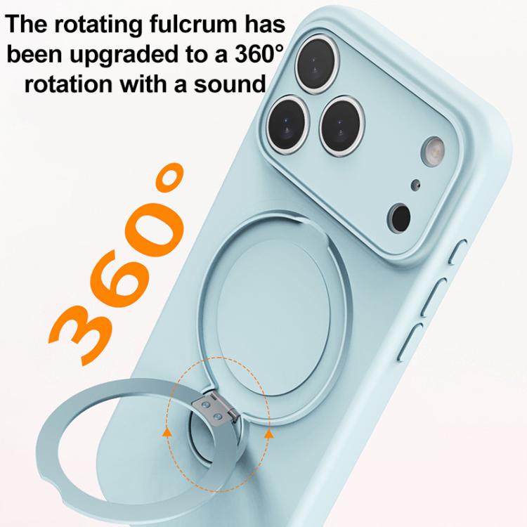 Liquid Silicone MagSafe Holder Phone Case, For iPhone 17 Pro Max, For iPhone 17 Pro, For iPhone 17