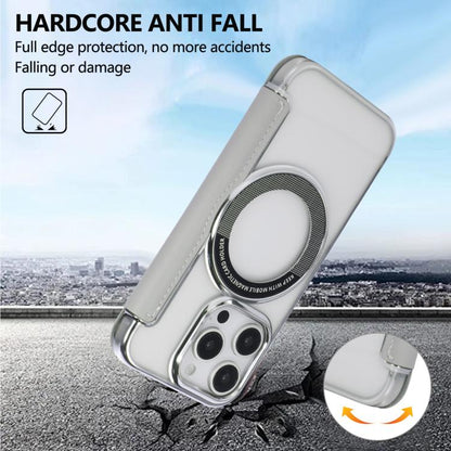Floral Magnetic Electroplated Card Holder Vegan Leather Phone Case, For iPhone 16 Pro Max, For iPhone 16 Pro, For iPhone 16 Plus, For iPhone 16