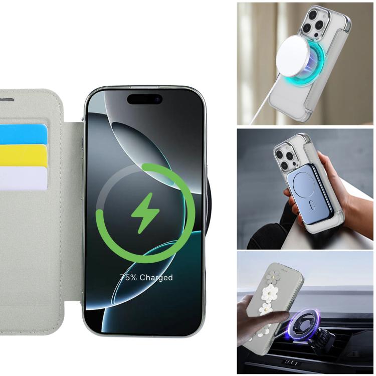 Floral Magnetic Electroplated Card Holder Vegan Leather Phone Case, For iPhone 16 Pro Max, For iPhone 16 Pro, For iPhone 16 Plus, For iPhone 16