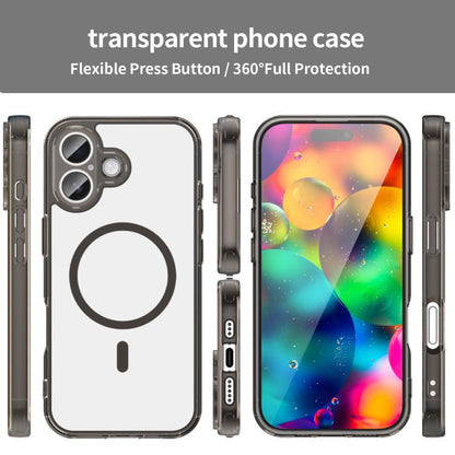 PC Hybrid TPU Airbag Shockproof MagSafe Phone Case, For iPhone 17, For iPhone Air, For iPhone 16 Pro Max, For iPhone 16 Pro, For iPhone 16 Plus, For iPhone 16