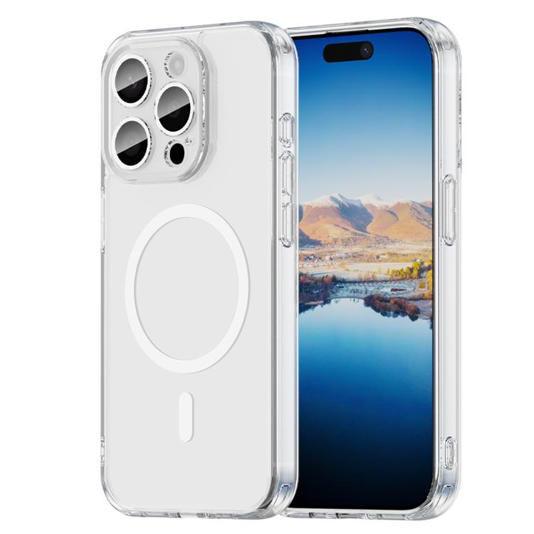 PC Hybrid TPU Airbag Shockproof MagSafe Phone Case, For iPhone 16 Pro, For iPhone 16 Plus, For iPhone 16, For iPhone 15 Pro Max, For iPhone 15 Pro, For iPhone 15 Plus