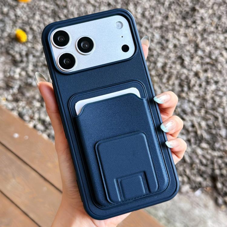 Square Folding Card Bag Holder Phone Case, For iPhone 17 Pro Max, For iPhone 17 Pro, For iPhone 17