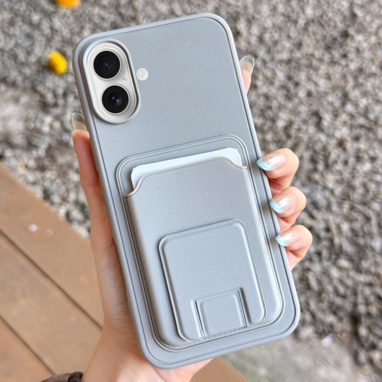 Square Folding Card Bag Holder Phone Case, For iPhone 17 Pro Max, For iPhone 17 Pro, For iPhone 17