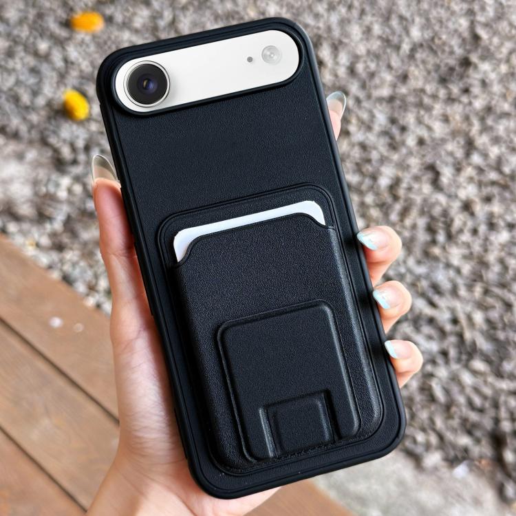 Square Folding Card Bag Holder Phone Case, For iPhone Air, For iPhone 16 Pro Max, For iPhone 16 Pro