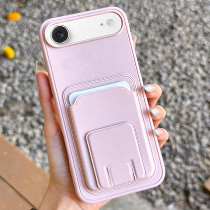 Square Folding Card Bag Holder Phone Case, For iPhone Air, For iPhone 16 Pro Max, For iPhone 16 Pro