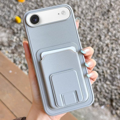Square Folding Card Bag Holder Phone Case, For iPhone Air, For iPhone 16 Pro Max, For iPhone 16 Pro