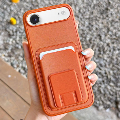 Square Folding Card Bag Holder Phone Case, For iPhone Air, For iPhone 16 Pro Max, For iPhone 16 Pro