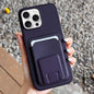 Square Folding Card Bag Holder Phone Case, For iPhone Air, For iPhone 16 Pro Max, For iPhone 16 Pro
