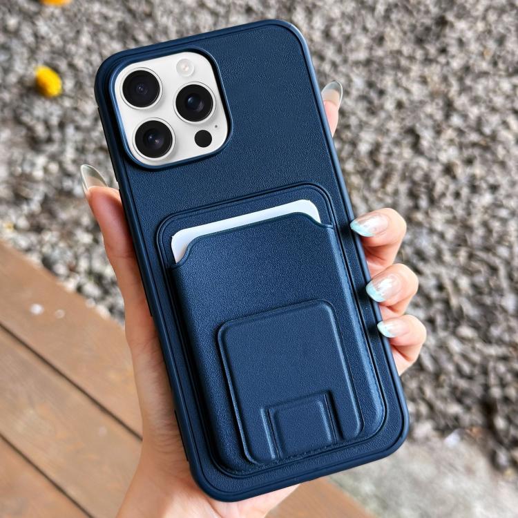 Square Folding Card Bag Holder Phone Case, For iPhone Air, For iPhone 16 Pro Max, For iPhone 16 Pro