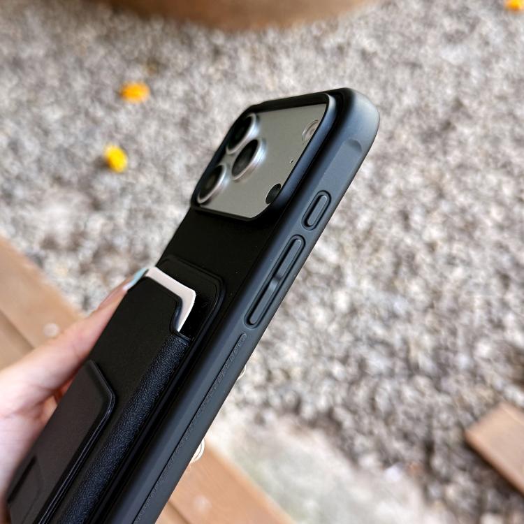 Square Folding Card Bag Holder Phone Case, For iPhone 17 Pro Max, For iPhone 17 Pro, For iPhone 17