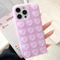 Love Heart Suction Cup Translucent Glitter Phone Case, For iPhone 15, For iPhone 14, For iPhone 14 Pro Max, For iPhone 13