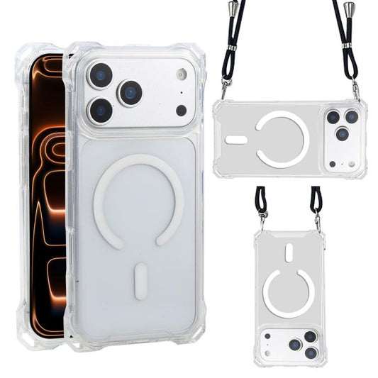 XDcase Four-Corner Hole Shockproof Magnetic Phone Case, Lanyard Not Included, For iPhone 18 Pro / 17 Pro, For iPhone 18 Pro Max / 17 Pro Max