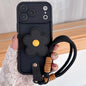 Floral Holder TPU Phone Case with PU Buckle Lanyard, For iPhone 17 Pro Max, For iPhone 17 Pro, For iPhone 17, For iPhone Air, For iPhone 16 Pro Max, For iPhone 16 Pro