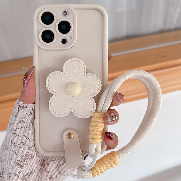 Floral Holder TPU Phone Case with PU Buckle Lanyard, For iPhone 14 Pro Max, For iPhone 13 Pro Max, For iPhone 13 Pro, For iPhone 13, For iPhone 12, For iPhone 12 Pro Max