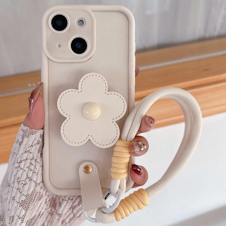 Floral Holder TPU Phone Case with PU Buckle Lanyard, For iPhone 16, For iPhone 15 Pro Max, For iPhone 15 Pro, For iPhone 15, For iPhone 14, For iPhone 14 Pro