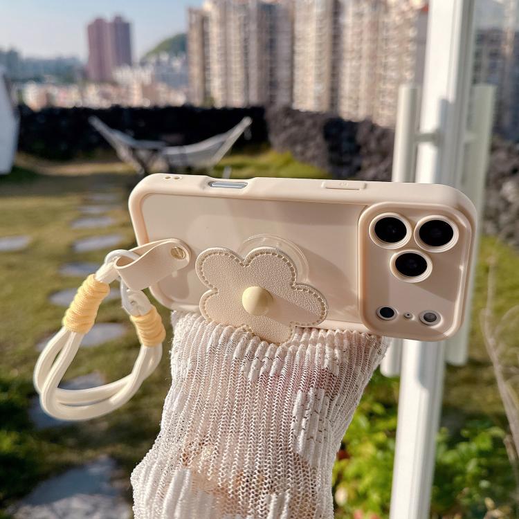 Floral Holder TPU Phone Case with PU Buckle Lanyard, For iPhone 16, For iPhone 15 Pro Max, For iPhone 15 Pro, For iPhone 15, For iPhone 14, For iPhone 14 Pro