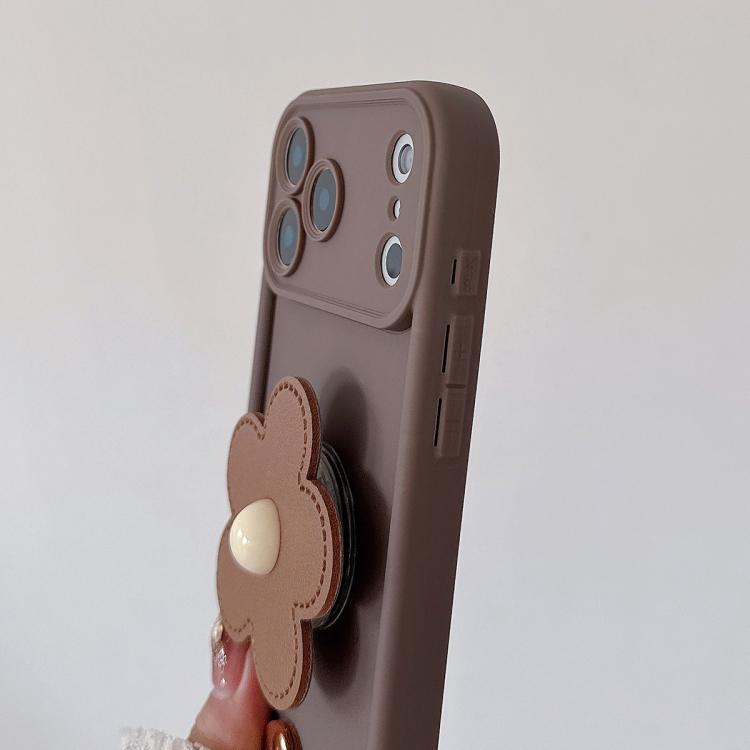 Floral Holder TPU Phone Case with PU Buckle Lanyard, For iPhone 16, For iPhone 15 Pro Max, For iPhone 15 Pro, For iPhone 15, For iPhone 14, For iPhone 14 Pro