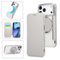 Ultra-thin Rotation Holder Magnetic Plating Vegan Leather Phone Case, For iPhone 17e / 16e, For iPhone 17 Pro Max, For iPhone 17 Pro