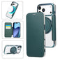Ultra-thin Rotation Holder Magnetic Plating Vegan Leather Phone Case, For iPhone 17e / 16e, For iPhone 17 Pro Max, For iPhone 17 Pro